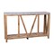 Merrick Lane Erikson Modern Farmhouse Engineered Wood Sofa Table with Wood Bracing and Lower Shelf